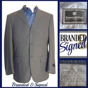 NWOT Blazer  Zegna 40R Thethes Lightweight